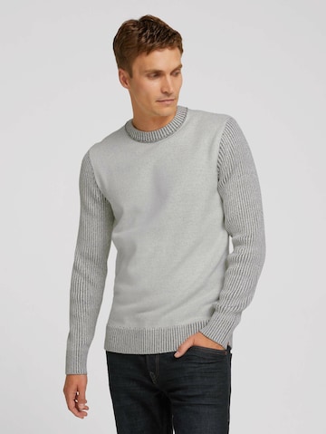 Pull-over TOM TAILOR en gris : devant