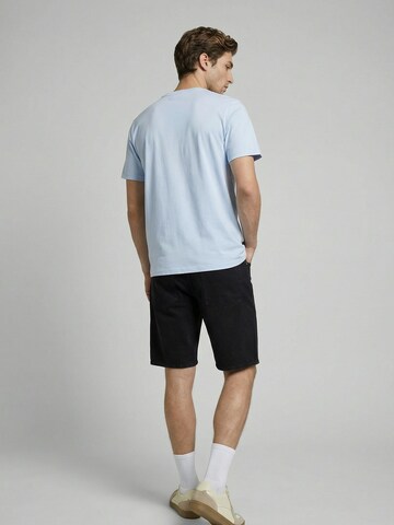 JJ Rebel Tričko 'JREBMASON' - Modrá