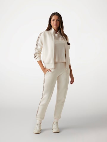 GUESS - Sudadera con cremallera en beige