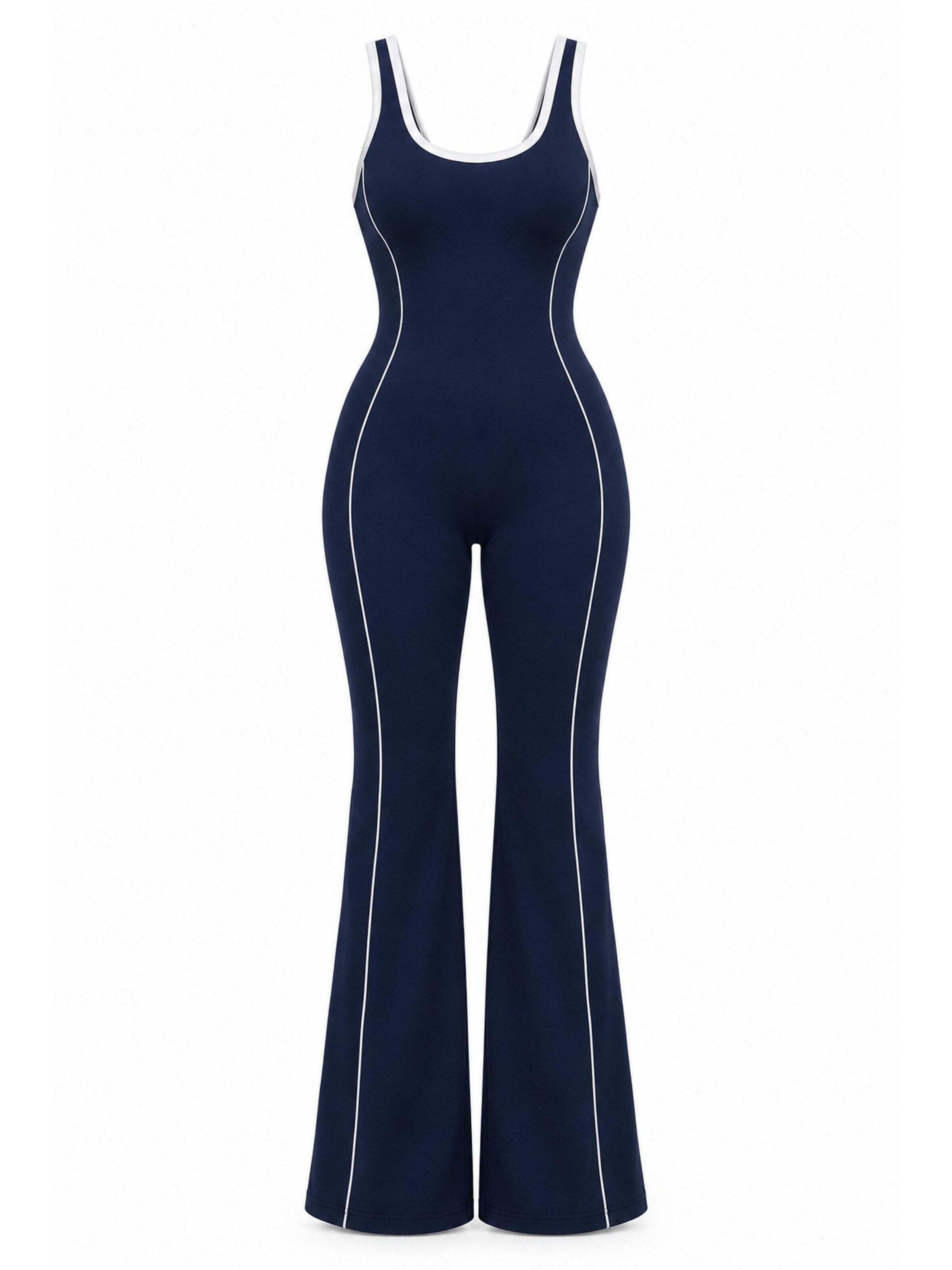 FemmeTone Jumpsuit 'Lavinia'‌‌‌‌‌‌‌‌‌‌ in Blau: Vorderseite