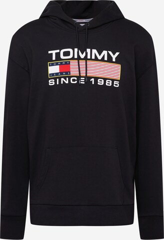 Sweat-shirt Tommy Jeans en noir : devant