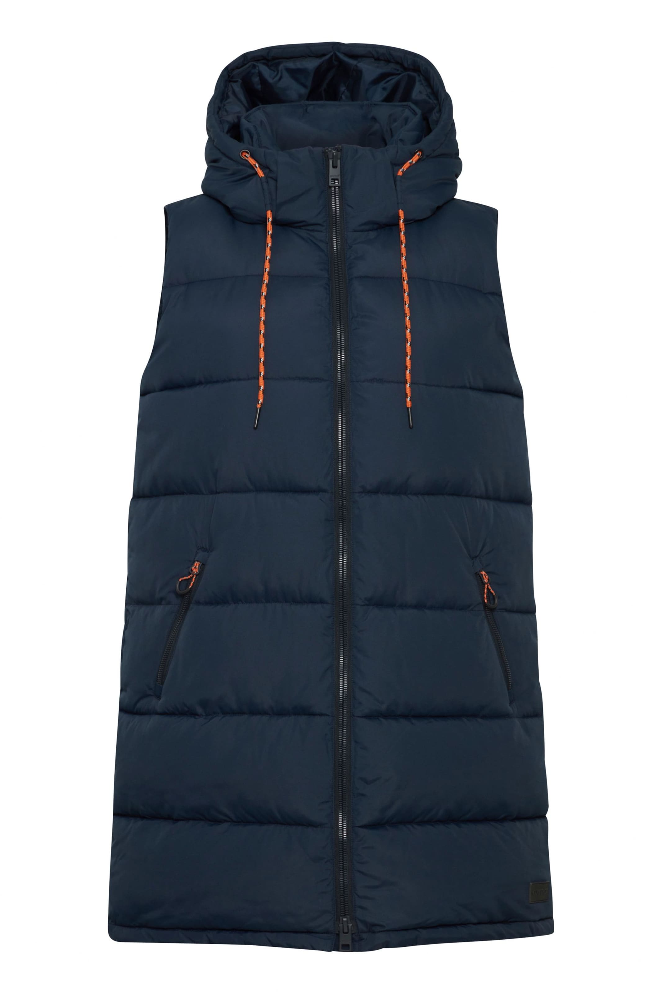 Oxmo Weste in dunkelblau / orange, Produktansicht
