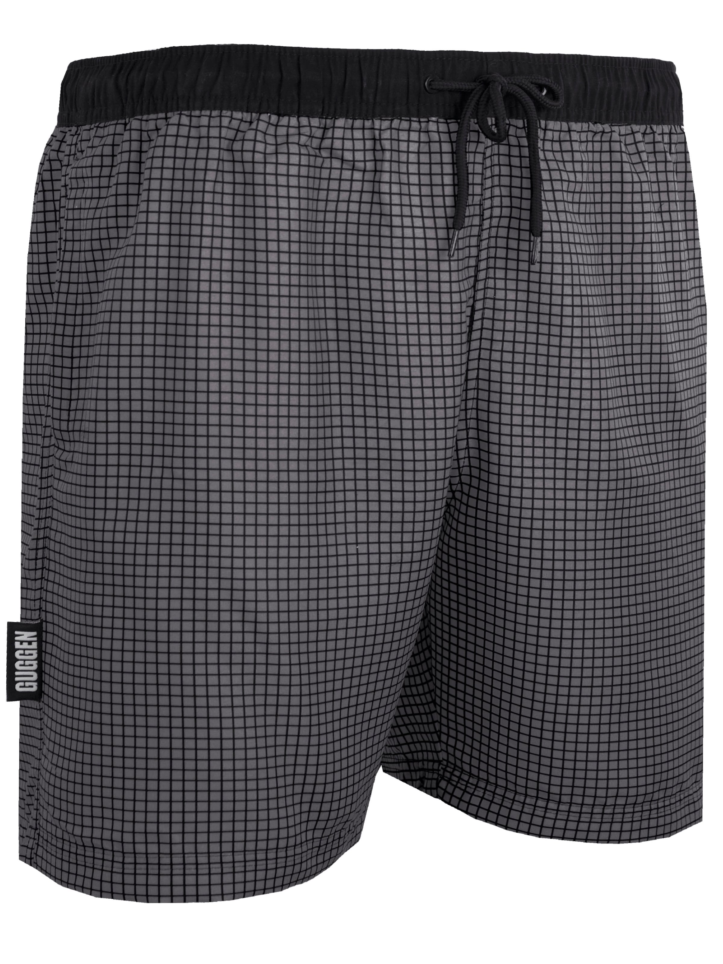 Guggen Mountain Badeshorts 'Boardshorts Style 6'‌‌‌‌‌‌ in Grau: Vorderseite