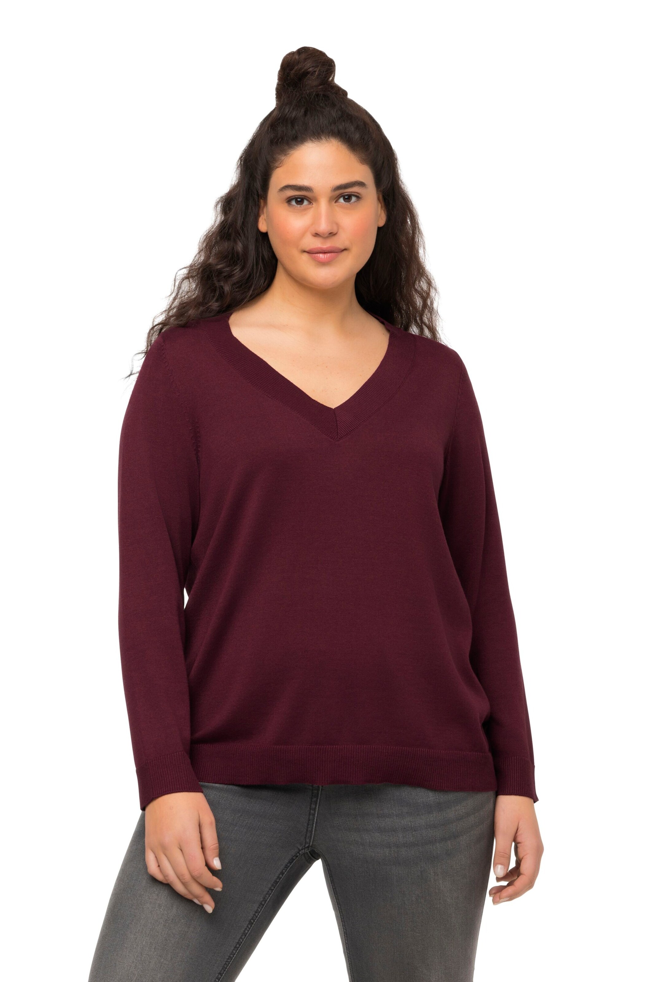 Ulla Popken Pullover in Braun: Vorderseite