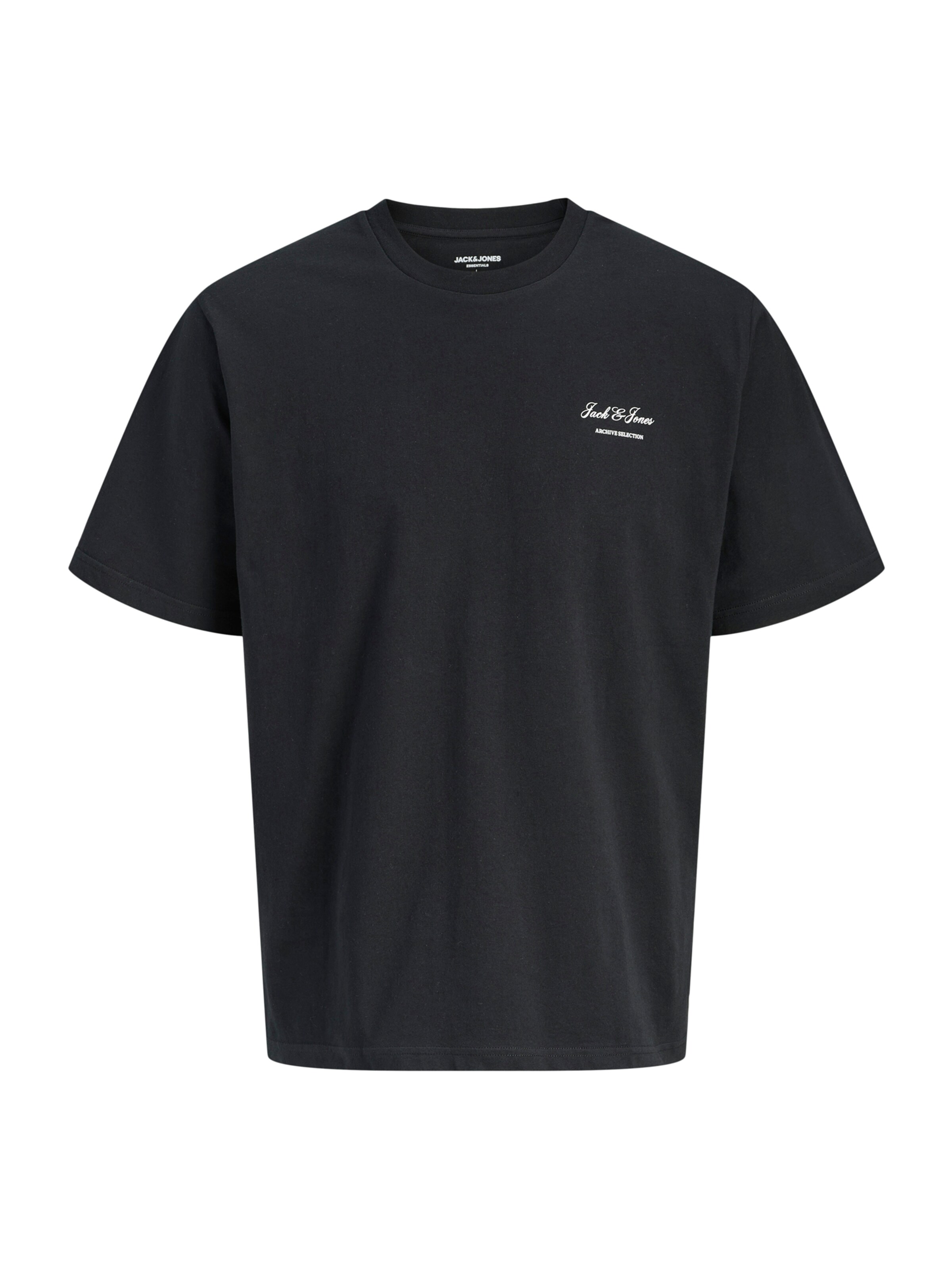 Jack & Jones Plus Shirt 'JJEArchive' in Black: front