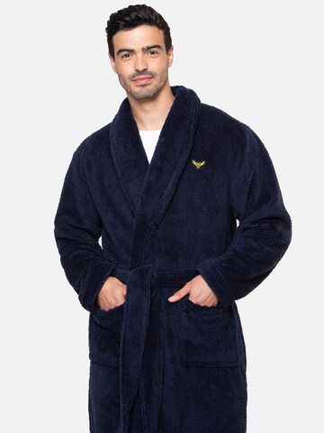 Accappatoio lungo 'Robert Robe' di Threadbare in blu