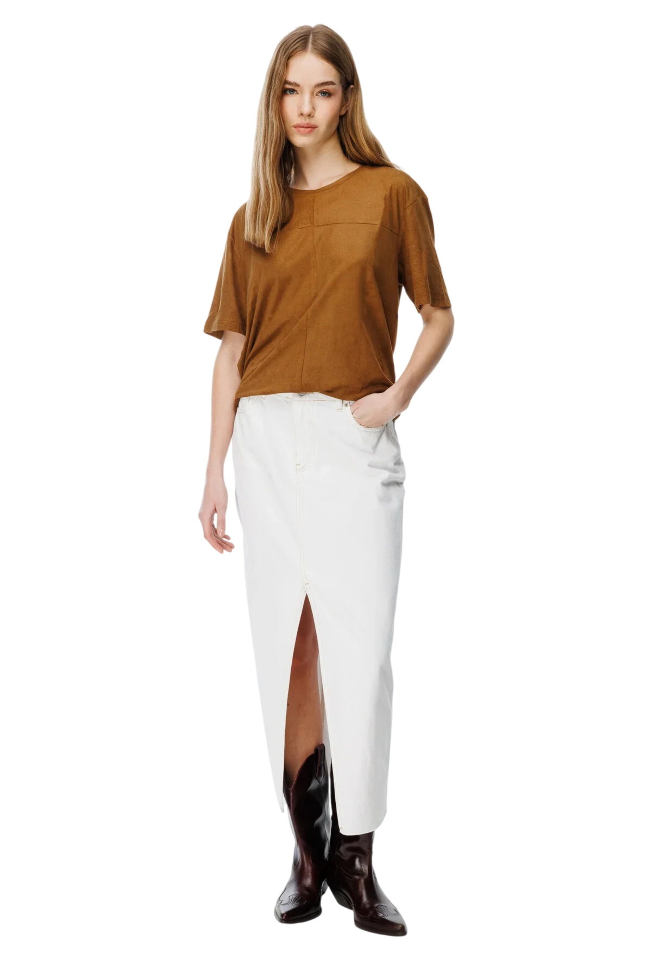 Alexa Dash Shirt in Brown