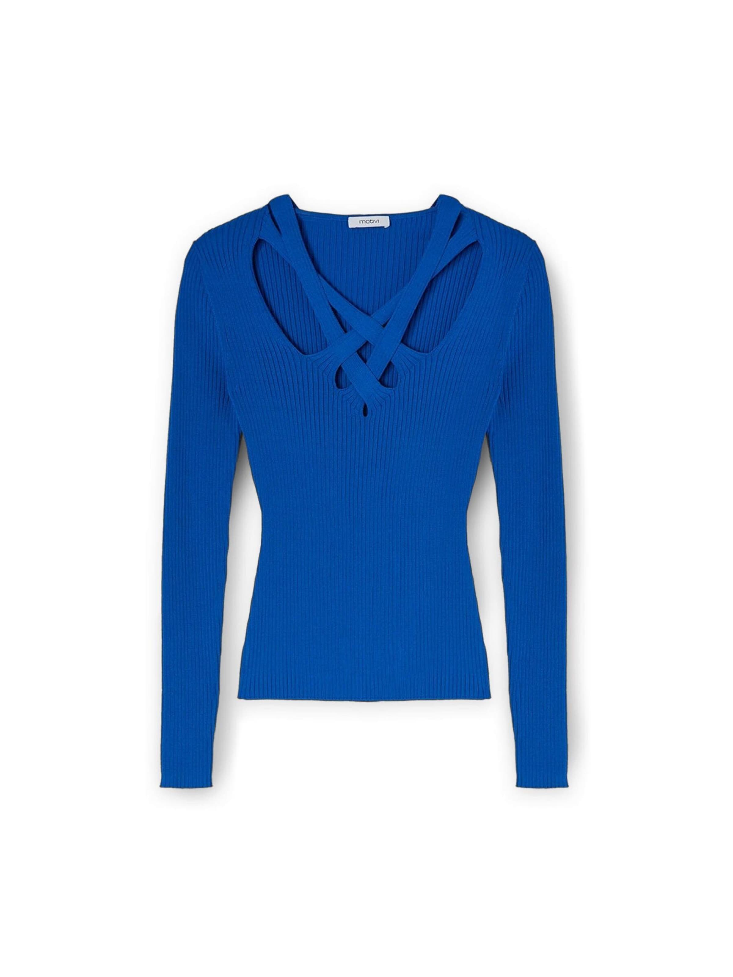 MOTIVI Pullover‌‌‌‌ in Blau: Vorderseite