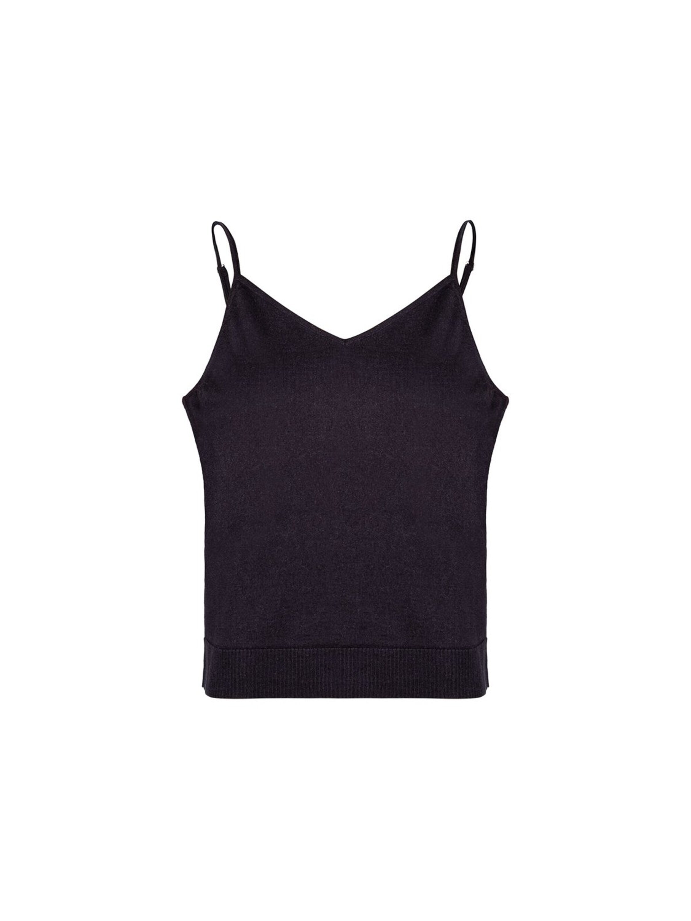 SILK & CASHMERE Blouse in Black: front