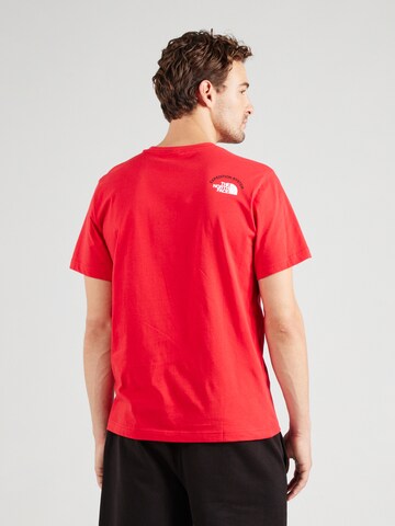 Maglietta 'EXPEDITION SYSTEM' di THE NORTH FACE in rosso