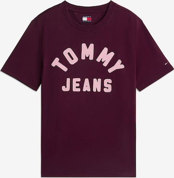 Tricou de la Tommy Jeans pe mov: față