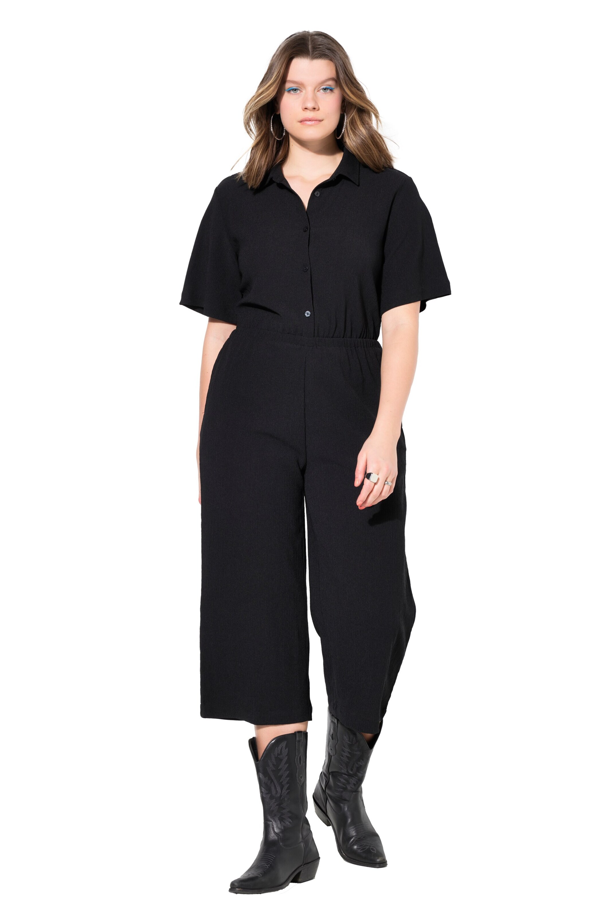Studio Untold Jumpsuit in Zwart: voorkant