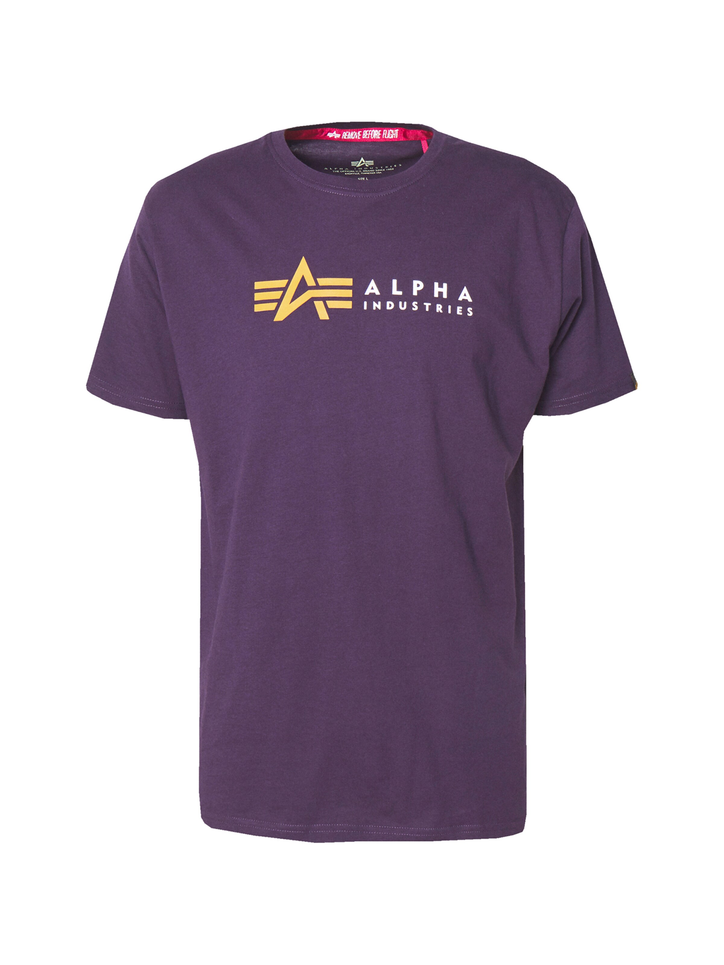 ALPHA INDUSTRIES Shirt in Purple: front