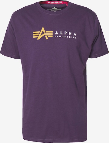 ALPHA INDUSTRIES Shirt in Purple: front