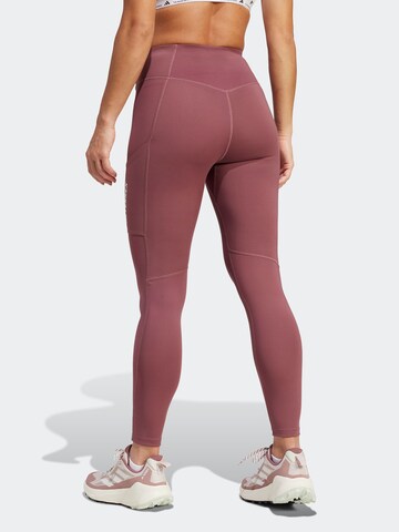 ADIDAS TERREX Skinny Outdoorbroek in Bruin