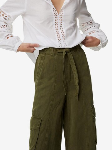 Marks & Spencer Wide leg Cargo Pants in Green