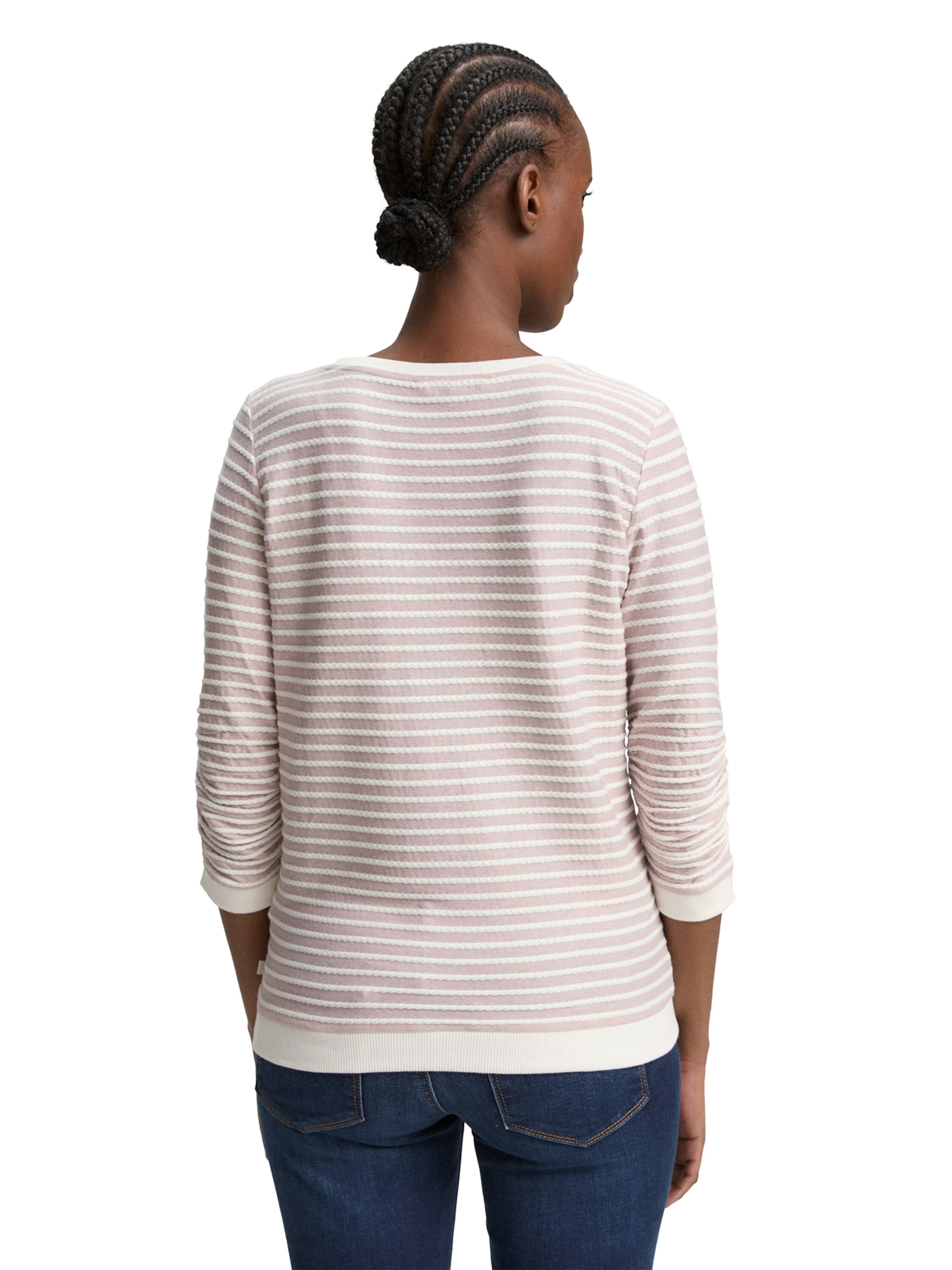 TOM TAILOR DENIM Μπλούζα φούτερ σε ροζ