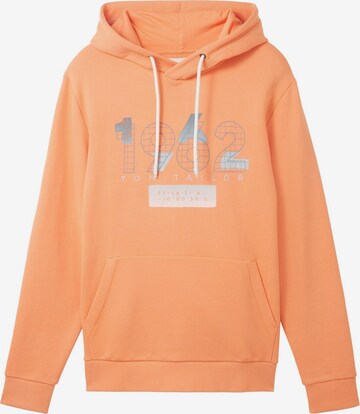 Sweat-shirt TOM TAILOR en orange : devant