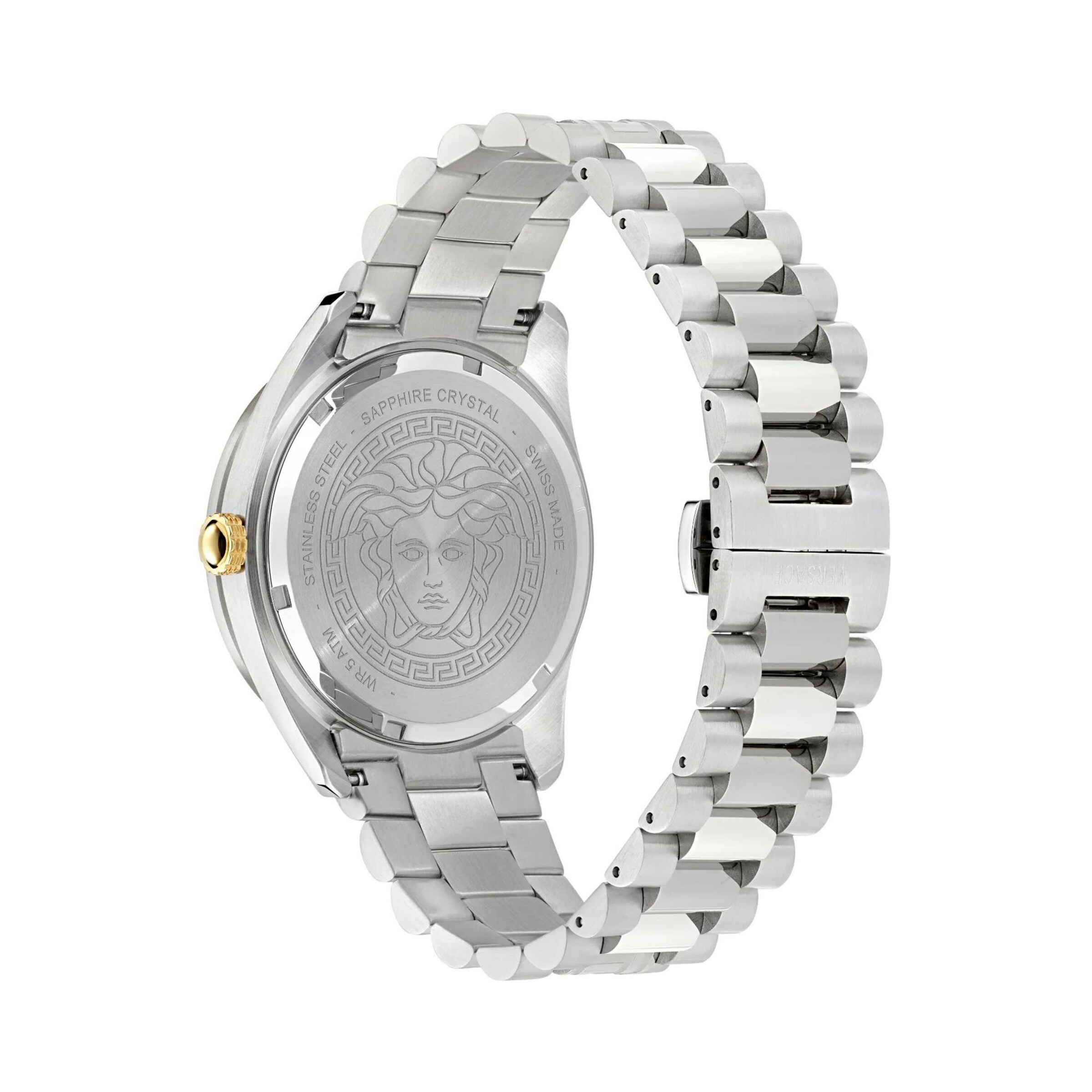 VERSACE Analog watch 'V‑Dome' in Silver