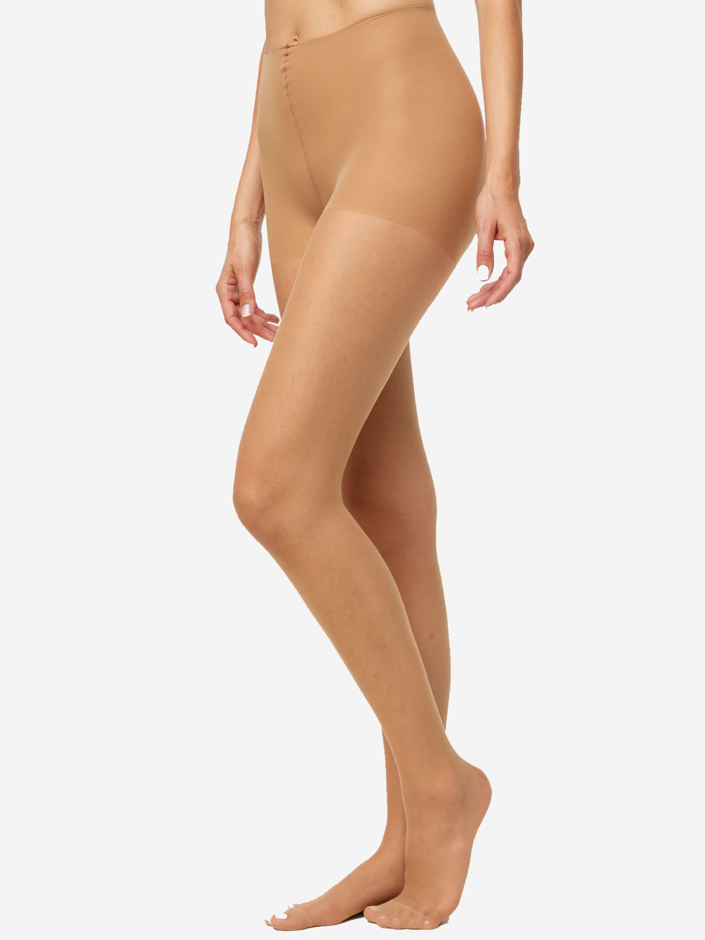 Nur Die Fine tights ' Ohne Bund 20 DEN ' in Beige: front