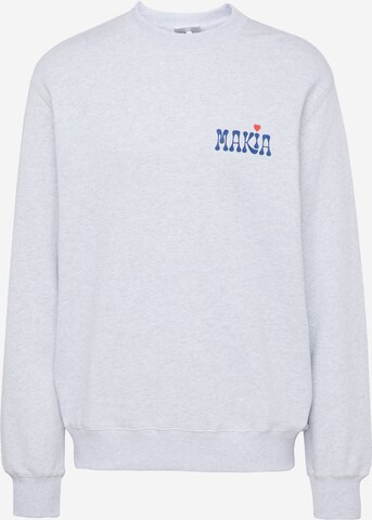 Sweat-shirt 'Heartache' MAKIA en gris : devant