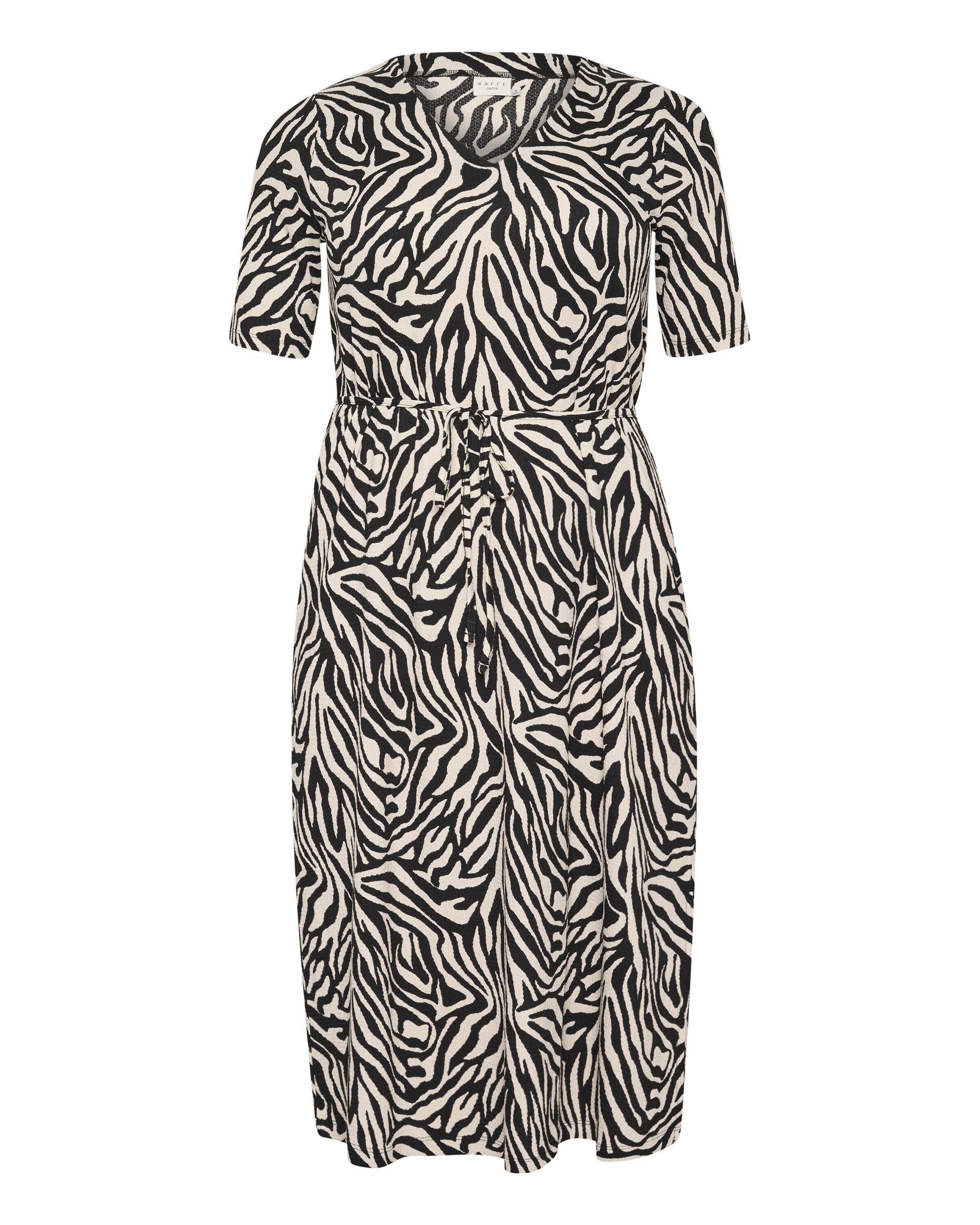 KAFFE CURVE Kjole 'KCivena' i sort: forside