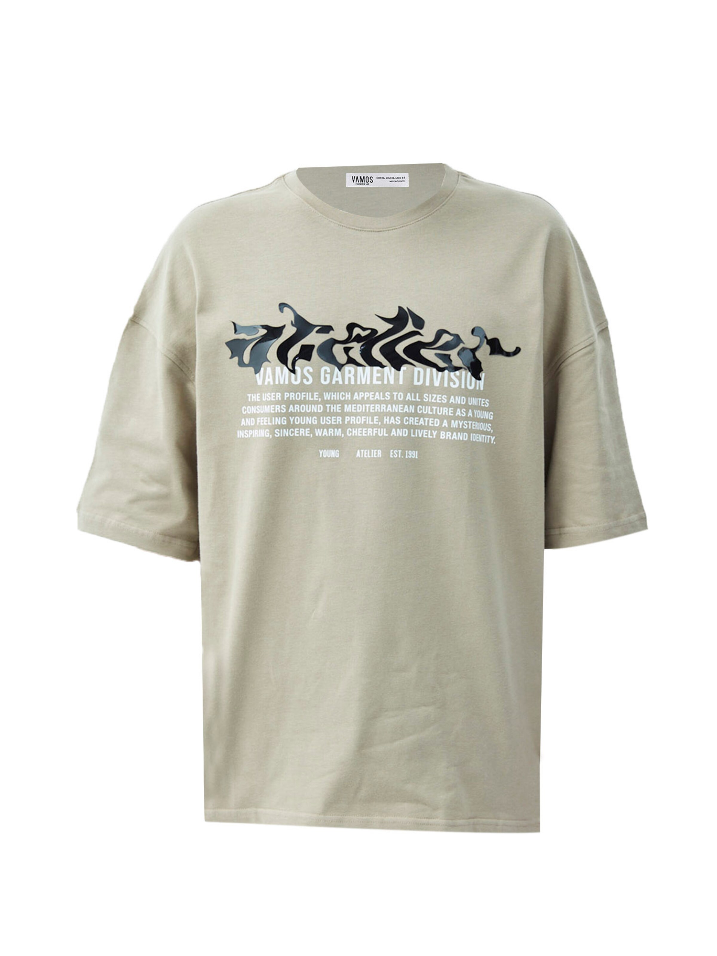 VAMOS CLO Μπλουζάκι σε μπεζ: μπροστά