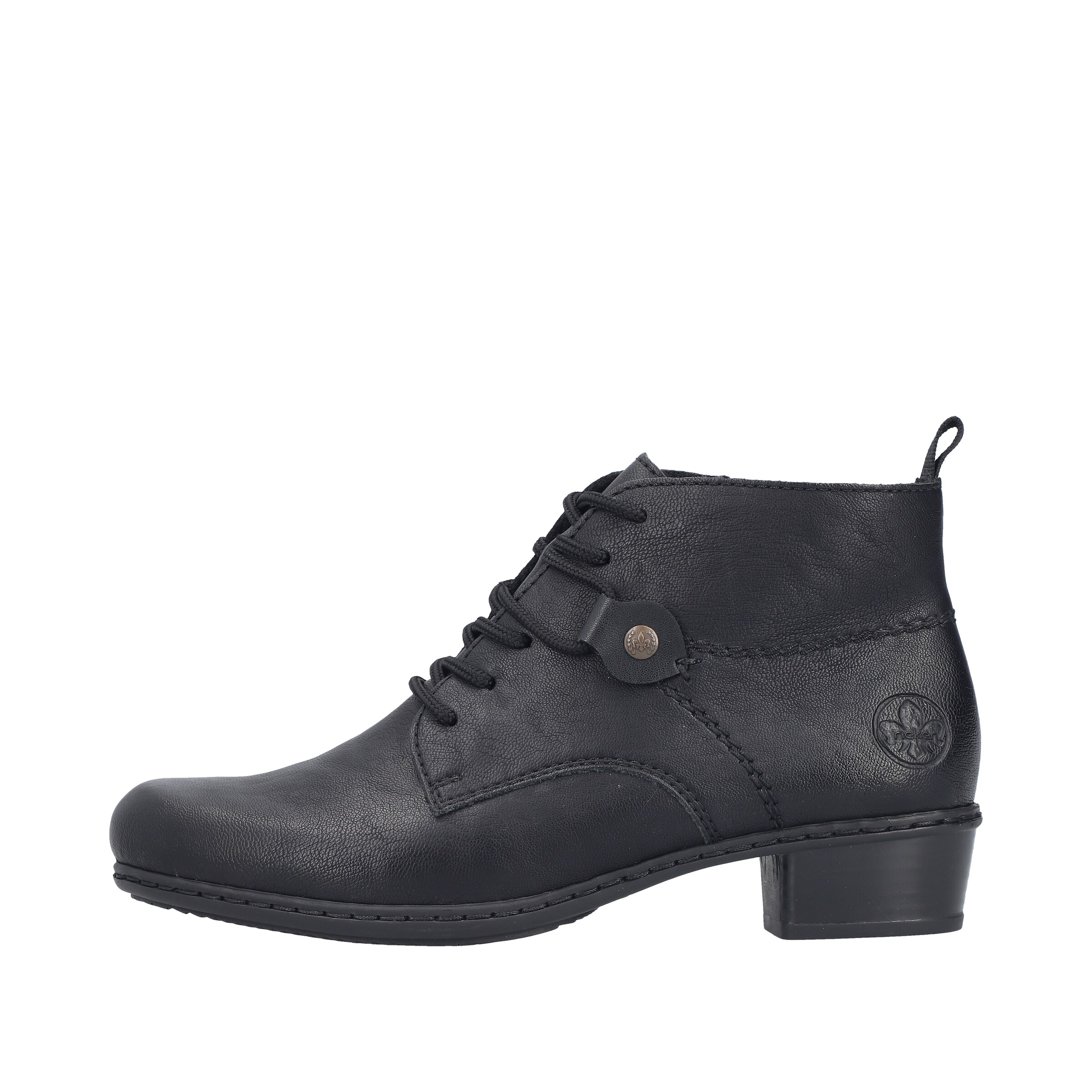 Rieker Schnürstiefelette in Schwarz