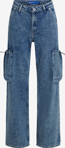 KARL LAGERFELD JEANS Loosefit Cargofarkut värissä sininen: etupuoli