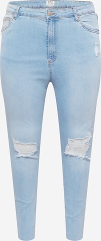 Cotton On Curve Skinny Jeans 'Adriana' in Blue: front