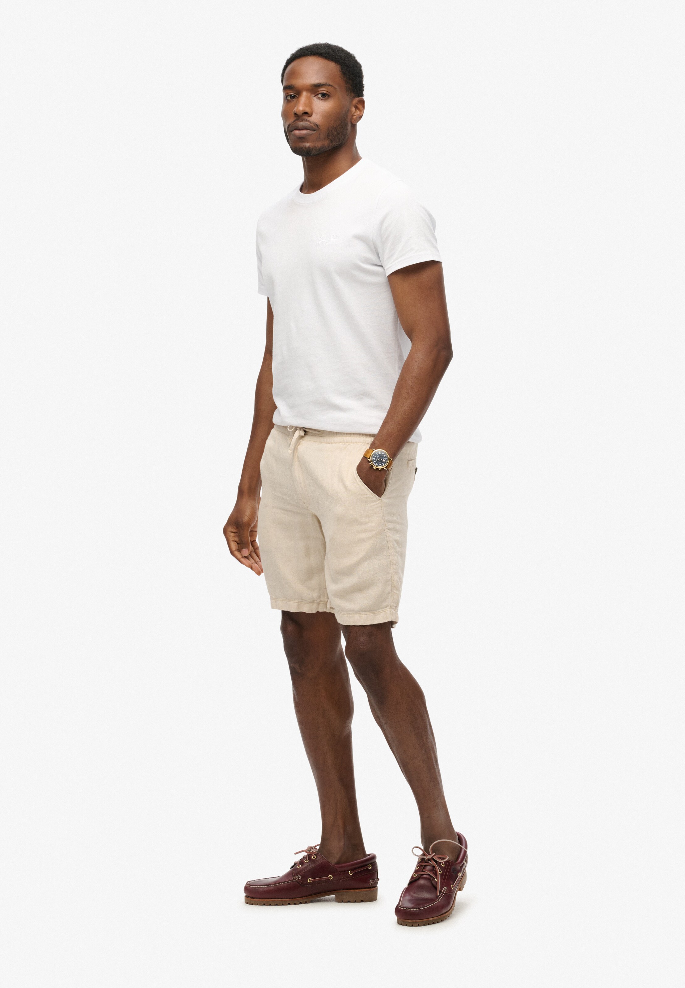 Superdry Regular Broek in Beige