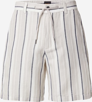 BOSS Loosefit Chinohousut värissä harmaa: etupuoli