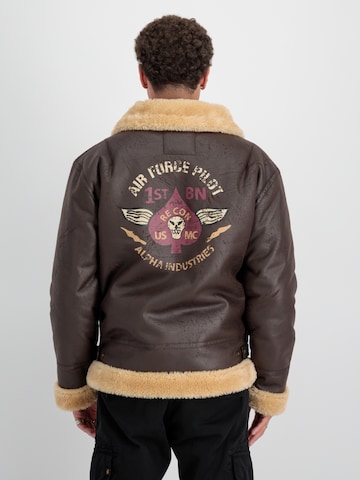 ALPHA INDUSTRIES Winterjas 'B3 FL' in Bruin