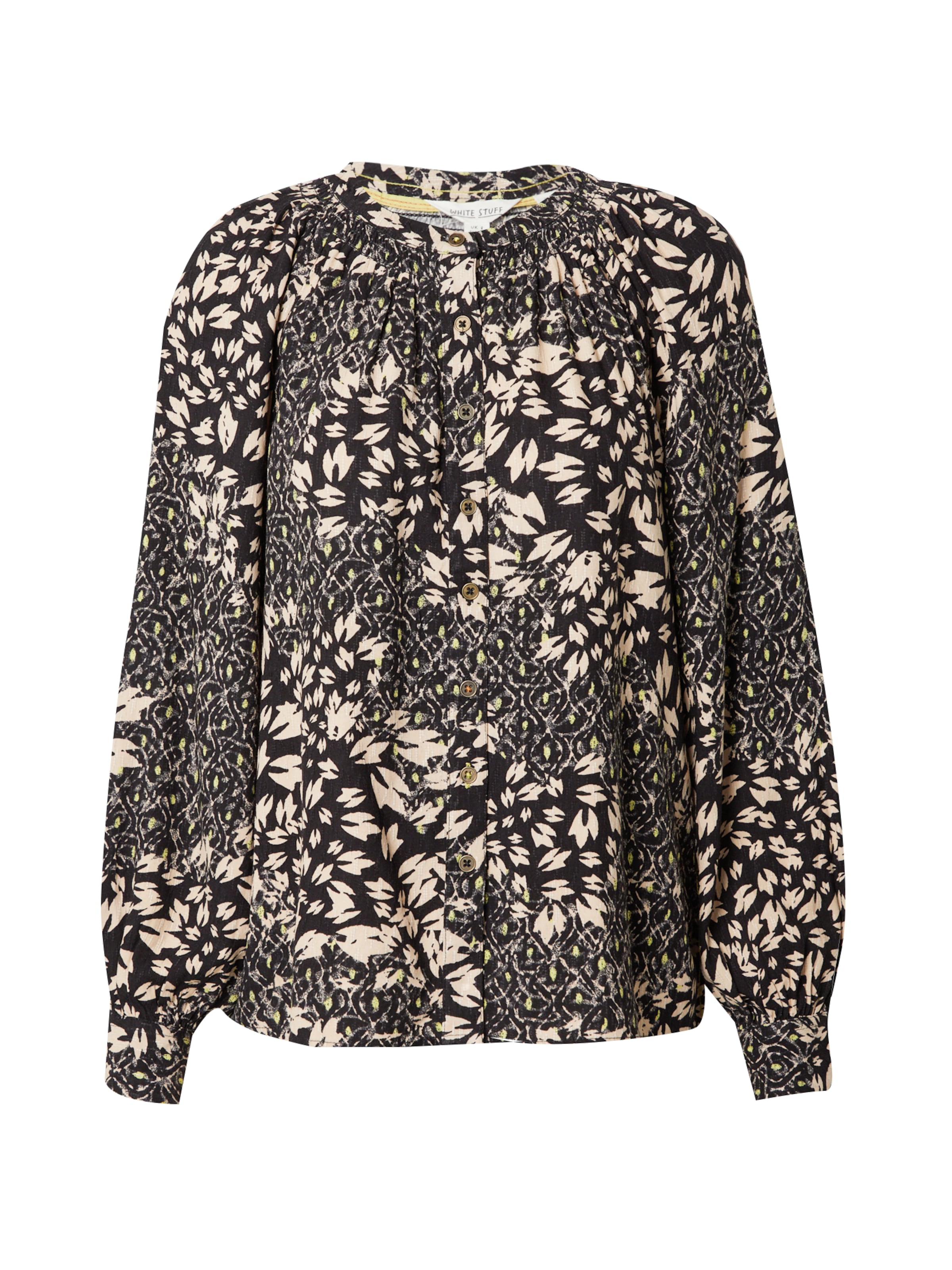 Chemisier &#x27;Ari&#x27; WHITE STUFF en noir : devant