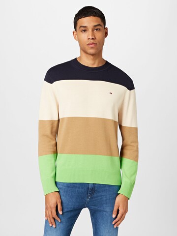 TOMMY HILFIGER Pullover in Beige: Vorderseite