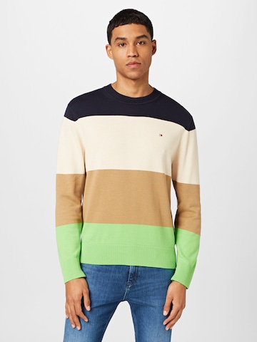 TOMMY HILFIGER Sweter w kolorze beżowy: przód