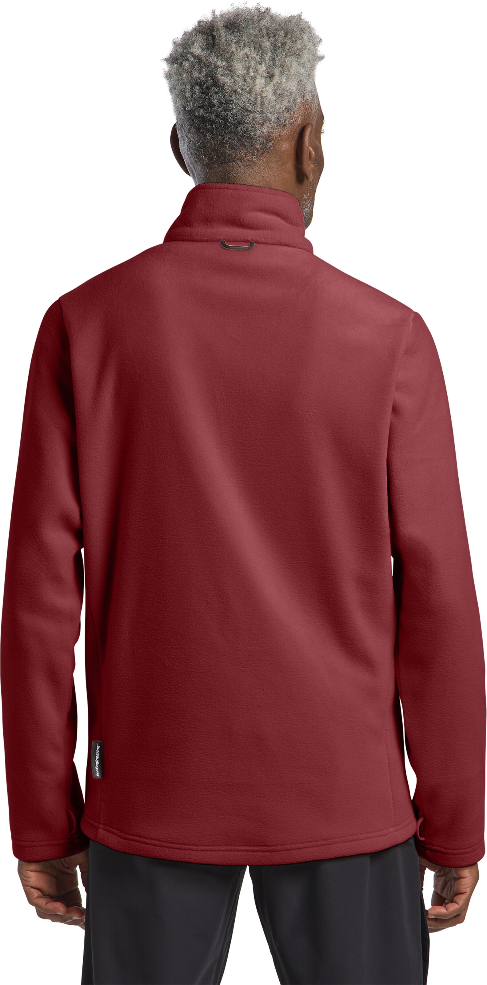 JACK WOLFSKIN Athletic Fleece Jacket 'Winterstein' in Red