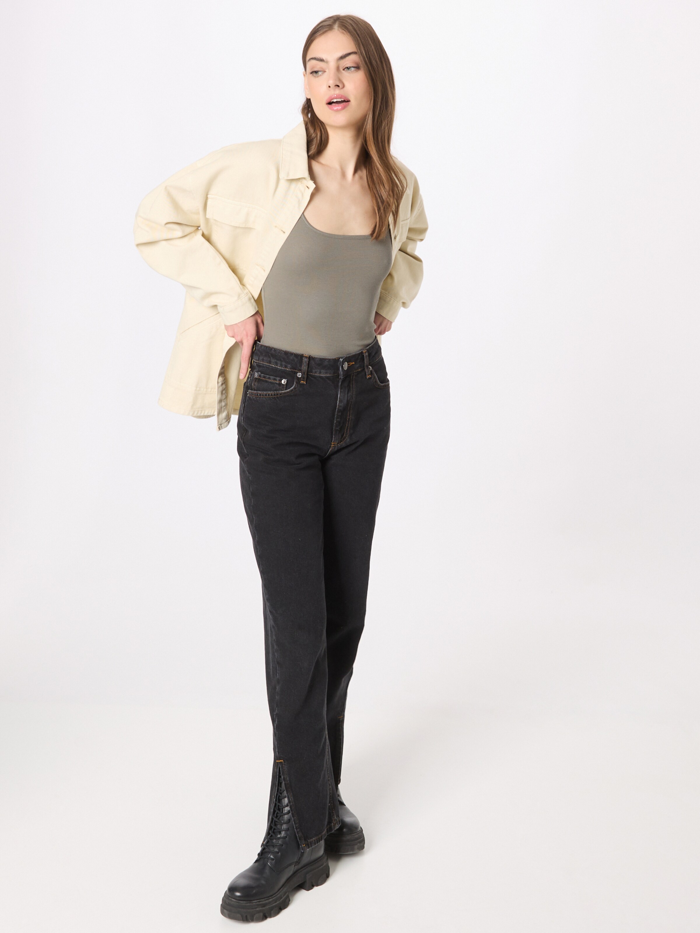 Frauen Shirts & Tops WEEKDAY Top in Navy - YZ59040 Frauen Shirts & Tops WEEKDAY Top in Navy - YZ59040