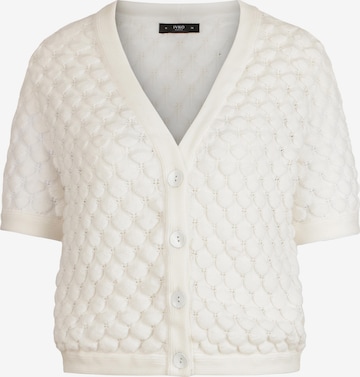 IVKO Knit Cardigan in White: front