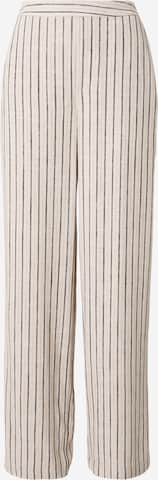OBJECT Wide leg Trousers 'OBJSanne' in Beige: front