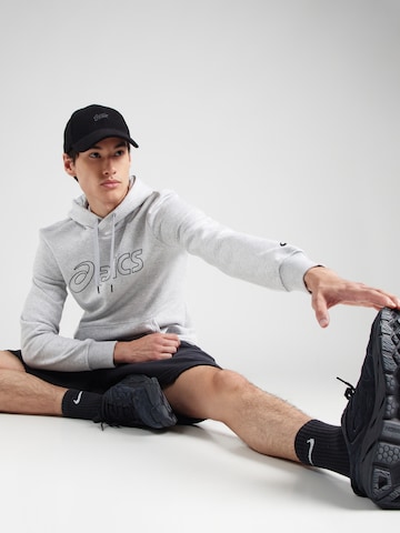 Hanorac sport de la ASICS pe gri