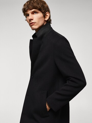 MANGO MAN Between-Seasons Coat 'Dalan' in Black