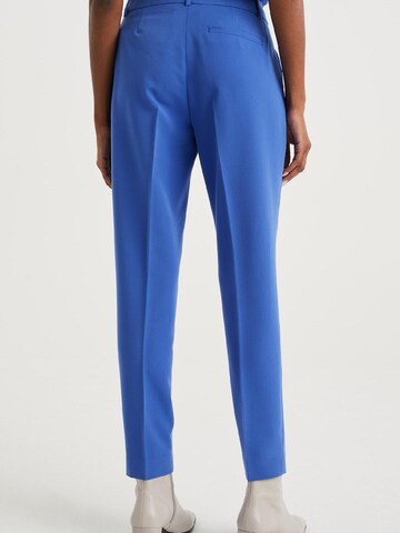 Coupe slim Pantalon à plis WE Fashion en bleu