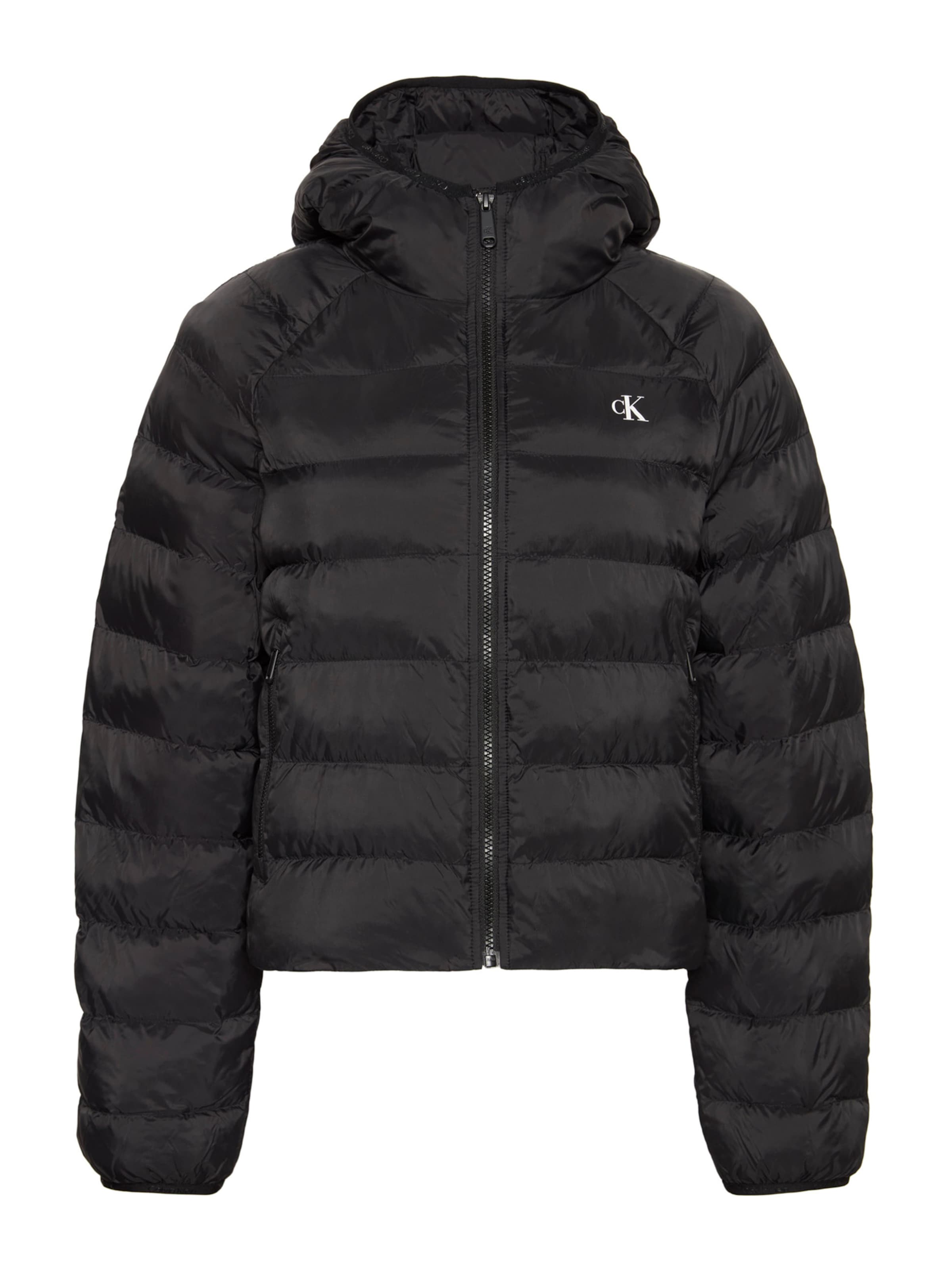 Calvin Klein Jeans Χειμερινό μπουφάν σε μαύρο: μπροστά