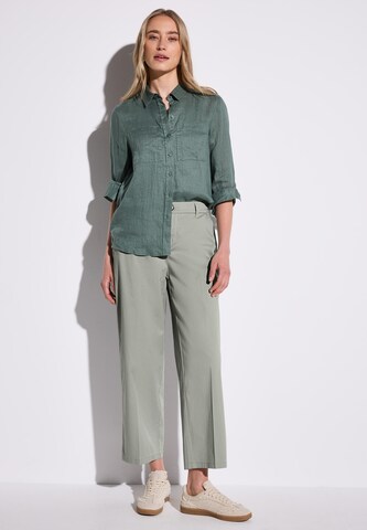 STREET ONE Regular Chinohose in Grün