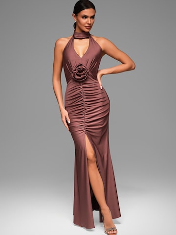 Ombre Evening dress in Brown