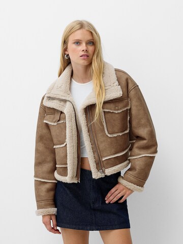 Bershka Jacke in Beige: Vorderseite