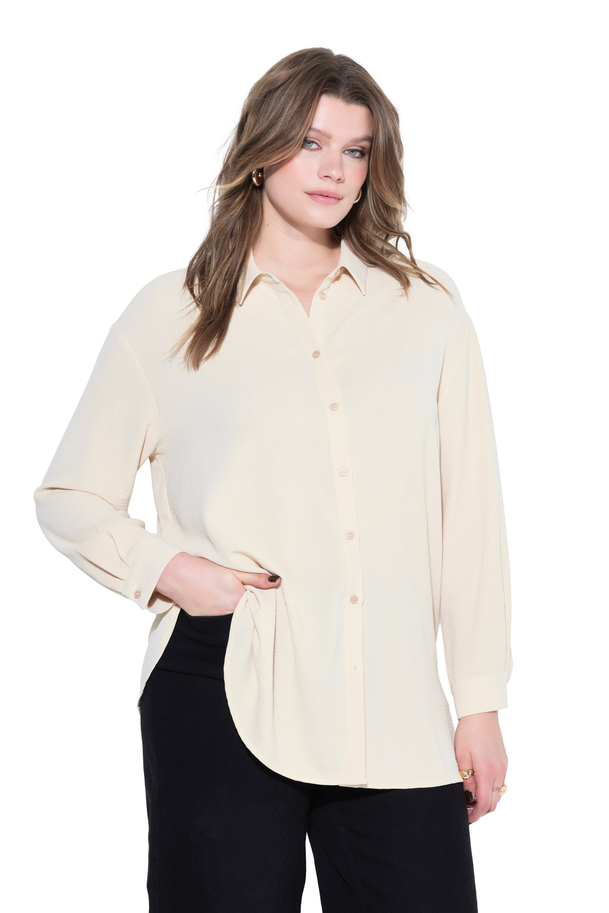 Studio Untold Blouse in Geel: voorkant