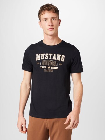 MUSTANG T-Shirt in Schwarz: predná strana