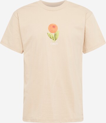 Obey Shirt in Beige: front